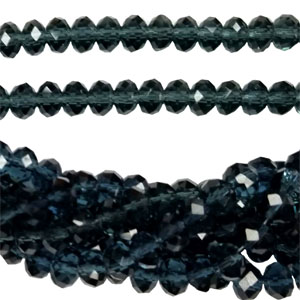 06MM FACETED RONDELLE MONTANA BLUE